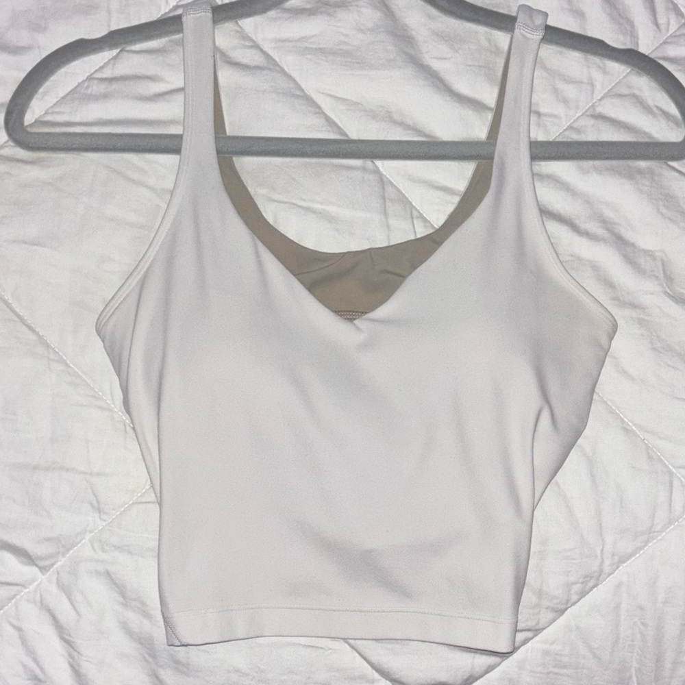 Lululemon White Align Tank Top Size 8